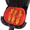 Airfryer inserts silipot square RED