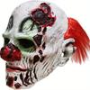 Clownskostüm Latexkopf, Lustige Clownmaske, Kostümparty mit Geisterhaus-Thema, Streichmaske, Gruselige Böse Clownmaske Gruseliges Gesicht