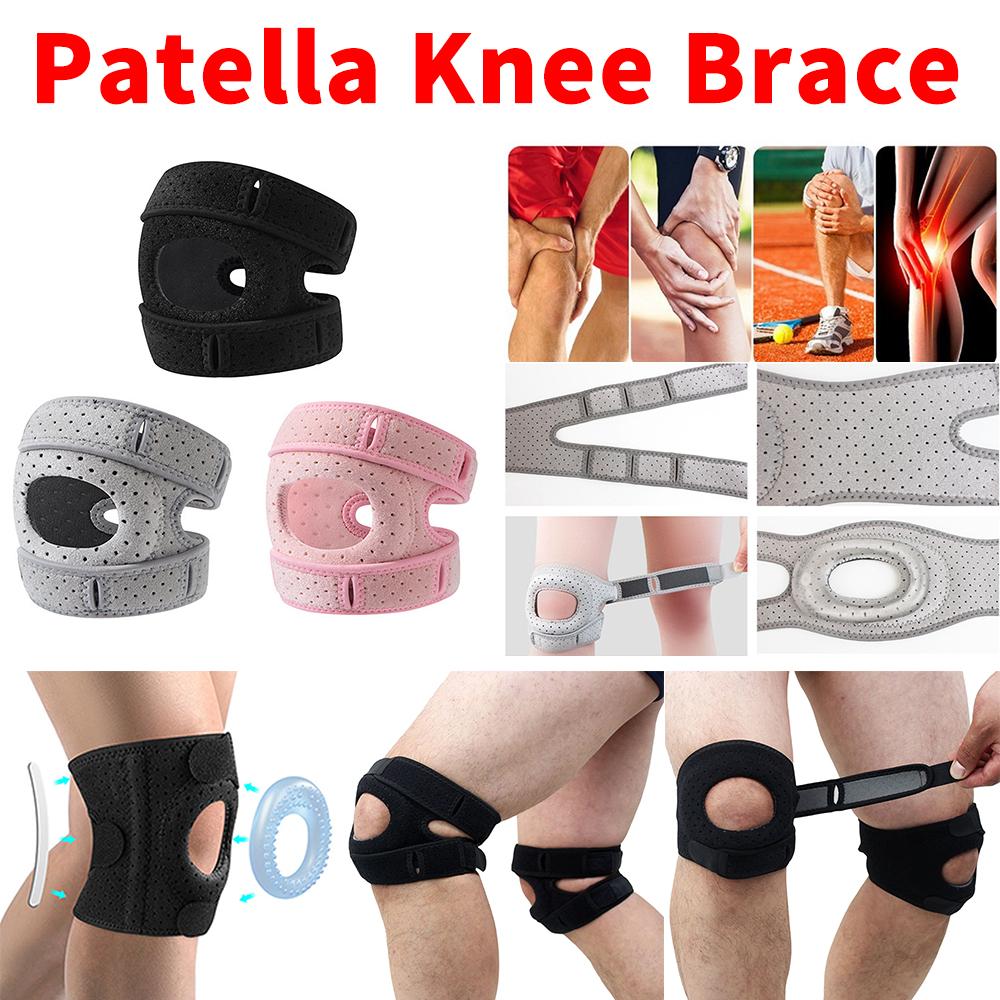 1/2Pcs Patella Protector Patella Knee Brace Adjustable Soft Patella Protect Band Damping Comfortable Sports Knee Brace