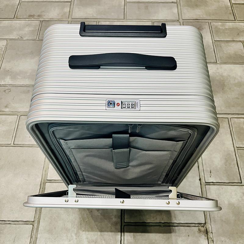 Super Thick Aluminum-Alloy Suitcase, 20-Inch Side-Opening, 24-Inch Front-Opening, 26-Inch Trolley Case for Men and Women