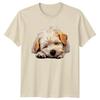 Sleeping Puppy Dogs Animals Mens T-Shirt Womens Tee Graphic Unisex Top -c