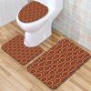 Creative Toilet Three-Piece Floor Mat Bathroom Three-Piece Carpet Doormat