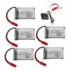 3.7V 1000mah Battery For X400 X500 X800 HD1315 HJ818 HJ819 X25 Rc Drone Spare Parts JST plug + Charger 3.7V lipo Battery