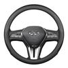 Genuine Leather Steering Wheel Cover for Infiniti QX50, Q50L, QX60, Q60, Q70, QX30