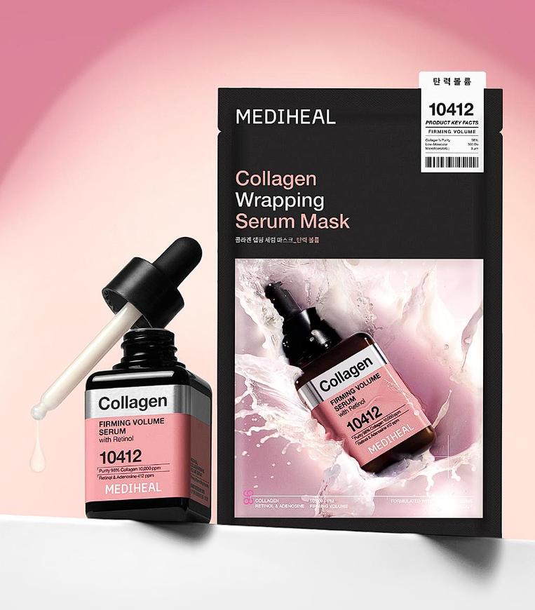 [MEDIHEAL] Collagen Wrapping Serum Mask Firming Volume 25ml*10EA