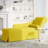 VidaXL Fauteuil long avec traversin et accoudoir droit jaune velours, fauteuil, fauteuil de détente, fauteuil long 4009788