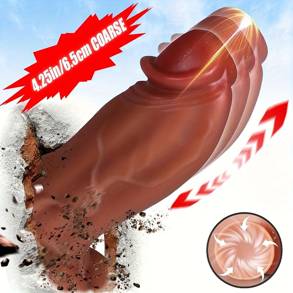 Giant 24cm/6.5cm Realistic Thrusting Dildo Vibrator Dual Modes for G-Spot Stimulation Remote Control Sex Toy for Women and Couples