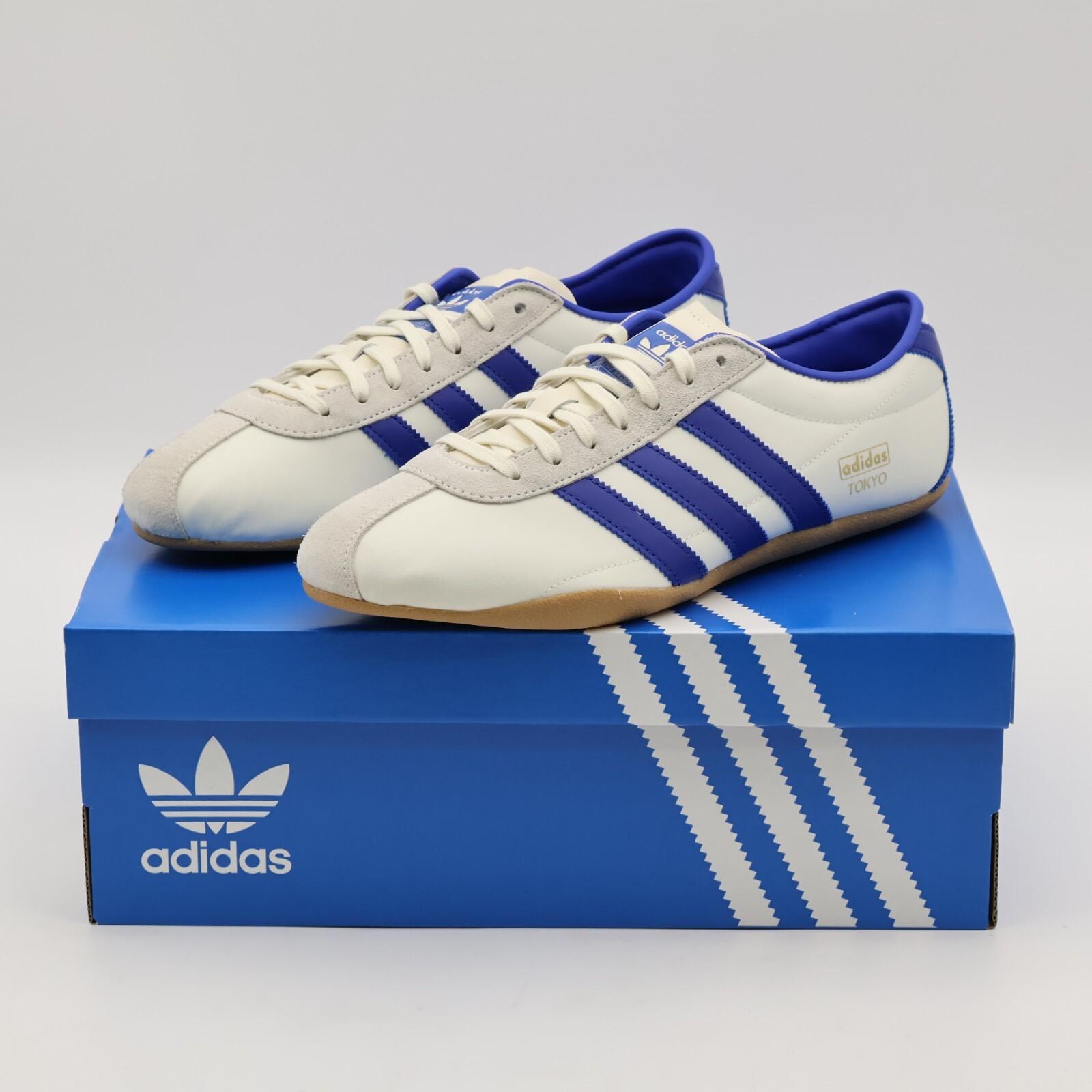 JP9704 adidas Originals Токио Цвет: вне белого, королевский синий, золотой металлик (Женский) 5W