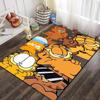 G Garfield Cartoon Cat Print Area Rug Non‑Slip Floor Mat Soft Carpet For Kids Bedroom Living Room Indoor Home Decor Holiday Gift