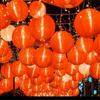 Lampshade Hanging Lantern Ball Waterproof Multicolor Chinese Lanterns Round Lantern  Mid Autumn
