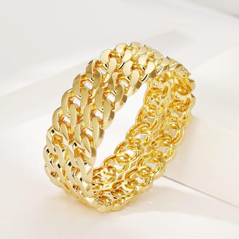 Women's Double-Layer Strap Bracelet: Light Luxury Exquisite Fashion Armlet in Cold Style