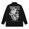 KAN6312 Kylb0097 King Skull Long Sleeve Shirt Black
