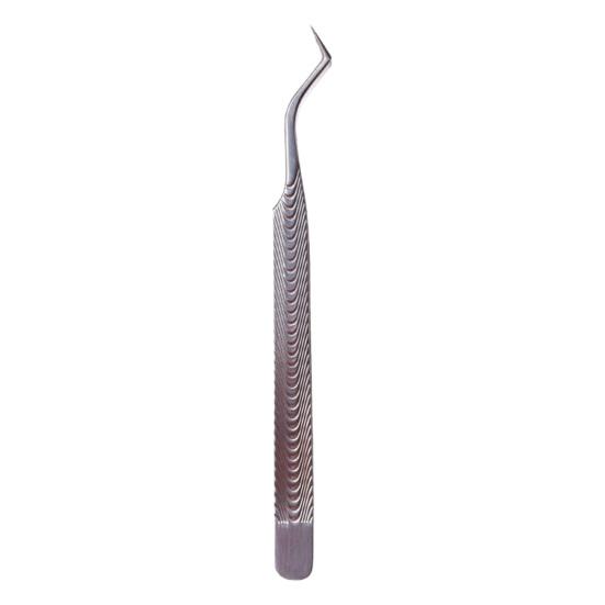Yousheng Nail Art Clip Good Elasticity Anti-static Non-slip Tight Bite Stainless Steel Fish Stripe High Precision Eyelash Tweezer Makeup Supply