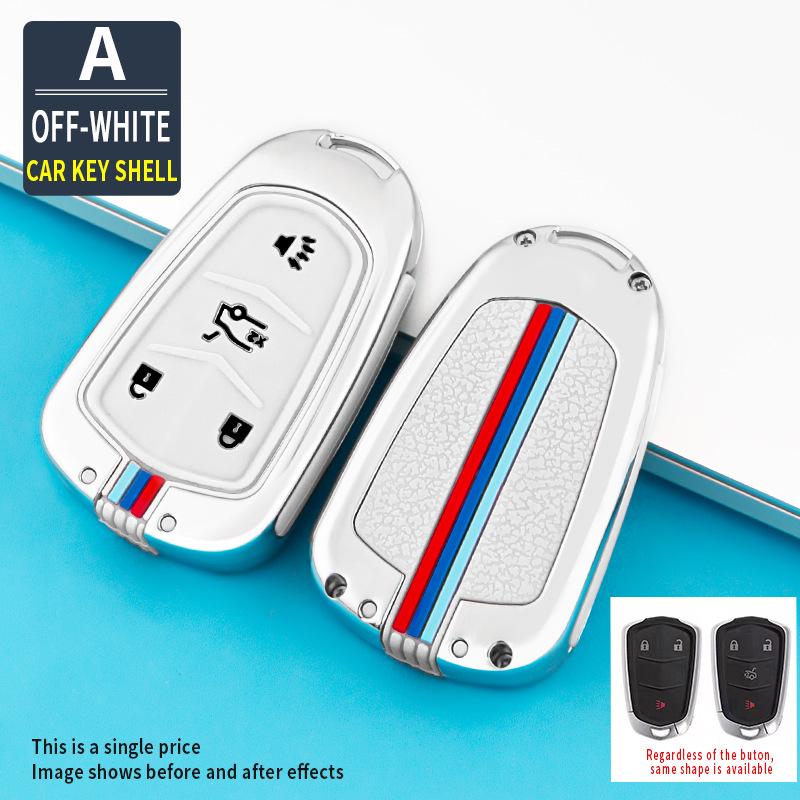 Silicone Remote Key Fob Cover for Cadillac XT5, CT6, XTS, XT4, and ATSL - Creative Design for Men and Women
