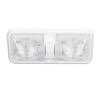 RV Interior Light 2 Dome LED Ceiling Light 600lm with 3 Way Switch DC 12V for Boat Yacht Warm White Light 6500K