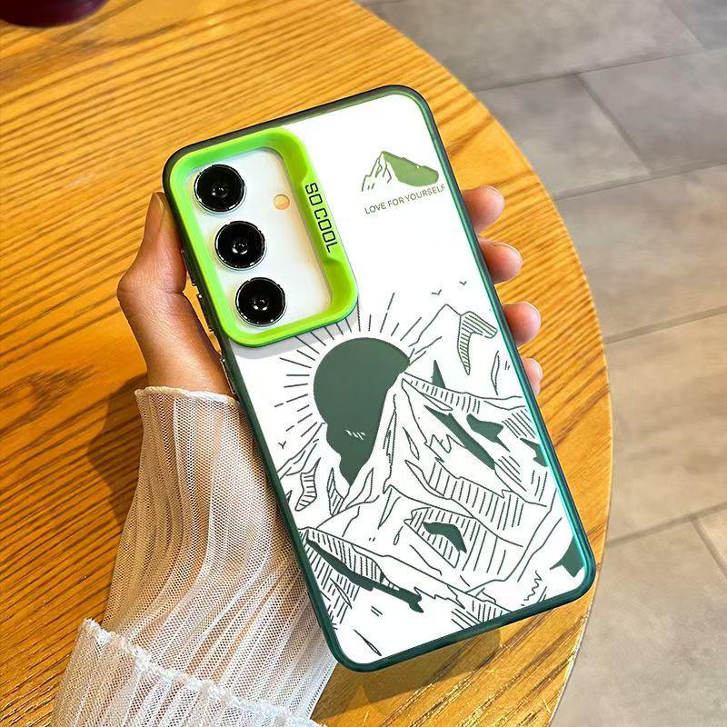 Sunshine Golden Mountain Phone Case for Samsung Galaxy S25 Ultra/S24/S21/A55/A56