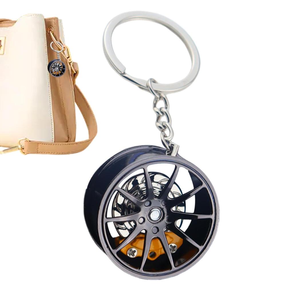 Wheel Hub Car Keychain,Car Wheel Hub Keychain | Wheel Rim Keychain,Car Wheel Hub Shape