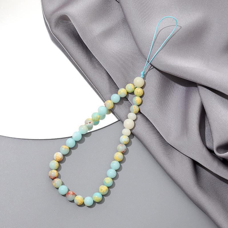 Stylish Pearl Bow Mobile Phone Lanyard with CCD Camera Pendant
