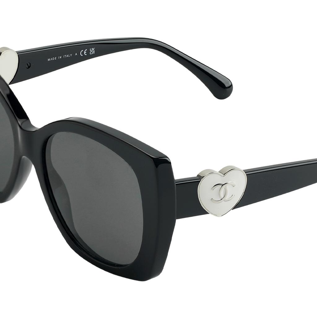 Chanel Logo Butterfly Sunglasses Women sunglasses Black 0CH5519
