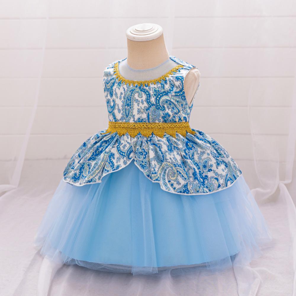 Toddler Flower 1st Birthday Baby Girls Dresses Lace Wedding Princess Party Dress For Baby Bridemaid Evning Costume Kids Clothing