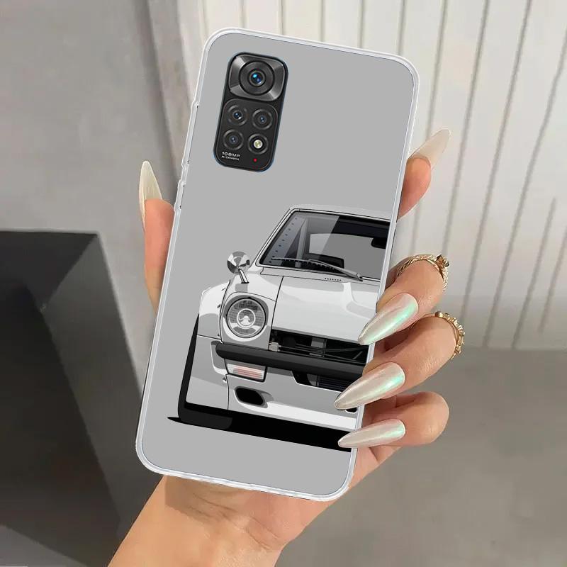 JDM Sports Cars Male Men Phone Case for Xiaomi Redmi Note 15 14 14S 13 12S 12 Pro 11S 11 Plus 11T 11E 10S Soft Funda Print Shell