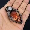 Red River Jasper Pendant, 999 Copper Wire Wrapped Pendant Handmade Gemstone Jewelry, Gifts For Wife Brand New Pendant