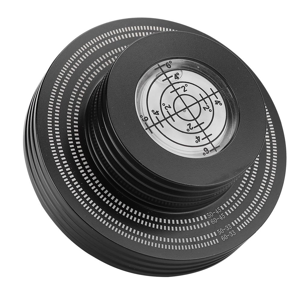 LP Vinyl Record Weight Stabilizer Turntable Disc Clamp with High Precision GradienterSilver