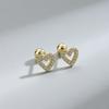 2 Paires Boucles d'Oreilles Créoles Petites Câlins en Acier Inoxydable Pour Femmes Petit Pendentif Cristal Zirconium Boucles d'Oreilles Cartilage Bijoux Piercing
