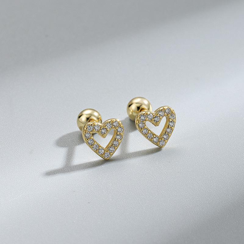 2 Paires Boucles d'Oreilles Créoles Petites Câlins en Acier Inoxydable Pour Femmes Petit Pendentif Cristal Zirconium Boucles d'Oreilles Cartilage Bijoux Piercing