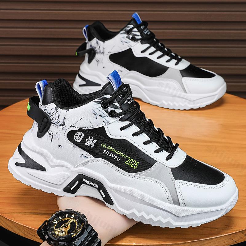 Men Sneakers Breathable Platform Running Shoes Mesh Casual Sport Shoes Male Non-slip Fashion Street Style Vulcanize Shoes