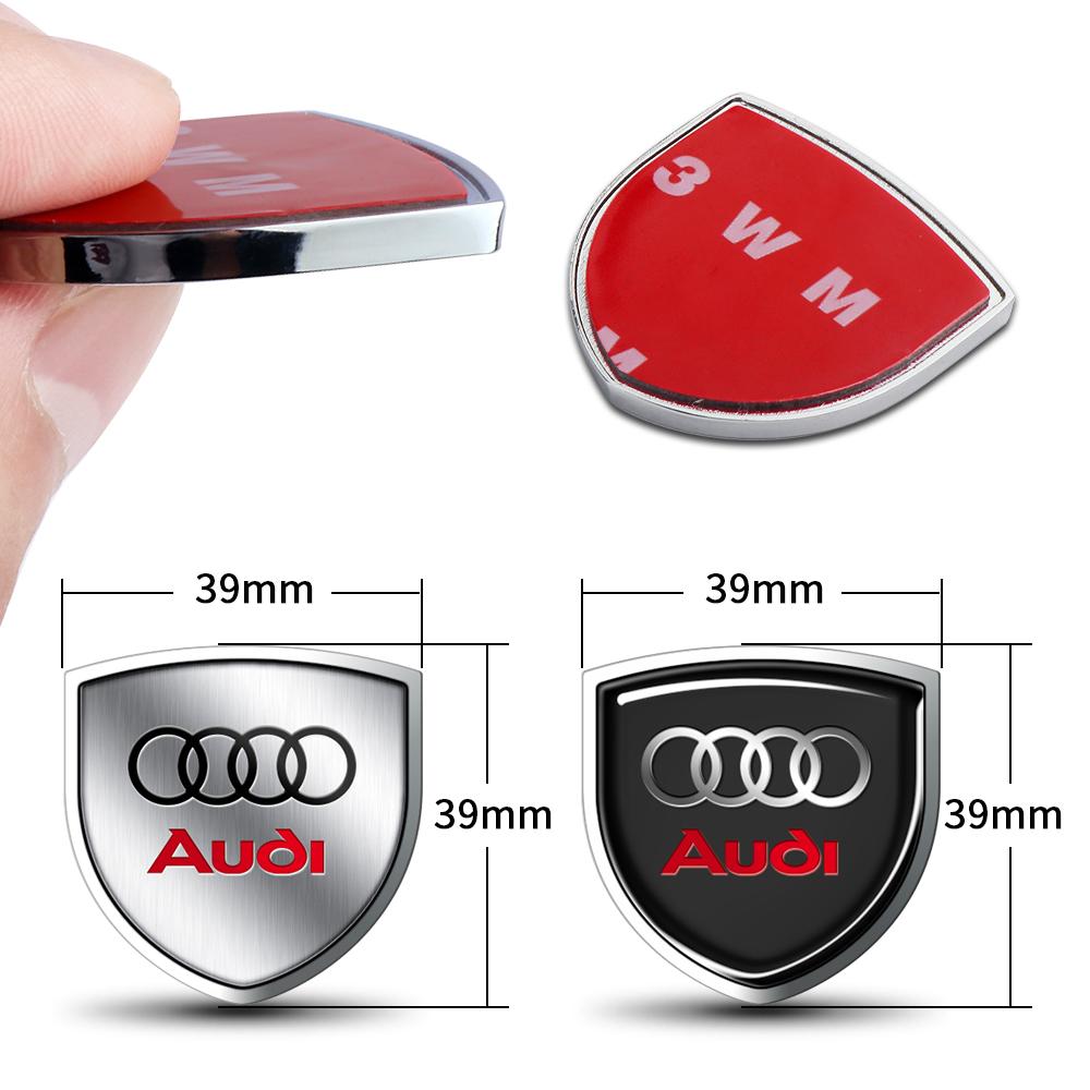 3D Metal Car Styling Side Body Tail Trunk Decoration Sticker Auto Shield Badge Decal For  nlux7 S TT A6 C6 C5 C7 A5 A4 B8 B6 B7 A3