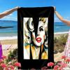 Marilyn Monroe Print Beach Towel, Versatile Lightweight Absorbent Beach Towel for Pool Surf Yoga Bathroom, Perfect Birthday Holiday Gift