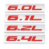 Metal 6.0L 6.1L 6.2L 6.4L Energy Emblem Badge Trunk Car Sticker Decal For CHEVROLET CHEVY FORD DODGE TOYOTA HONDA Mazda Cadillac E3