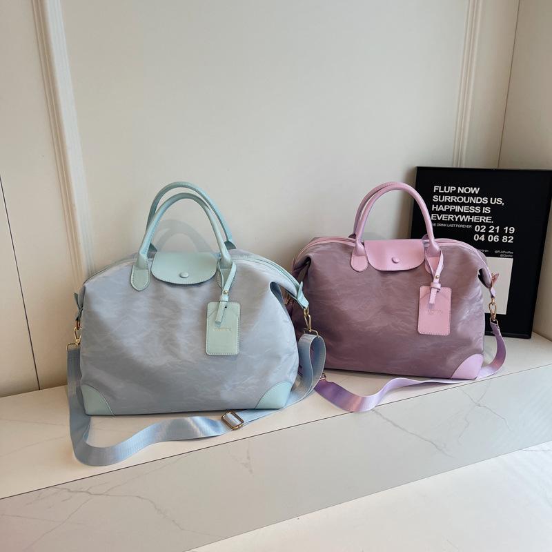 Fashion Travel Bag Large Capacity Korean Version Fitness Bag Women's Short Business Trip Portable Boarding Bag Travel Storage Duffel Bag