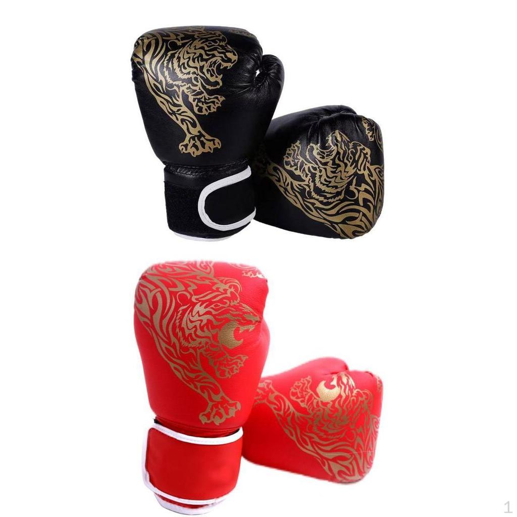 2 Paia Guanti da Boxe MMA Kickboxing Sacca da Pugno Arti Marziali Sparring