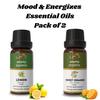 Ananta Mood & Energizes Essential Oil Combo – Lemon & Sweet Orange Aroma Oils (10 Ml X 2)
