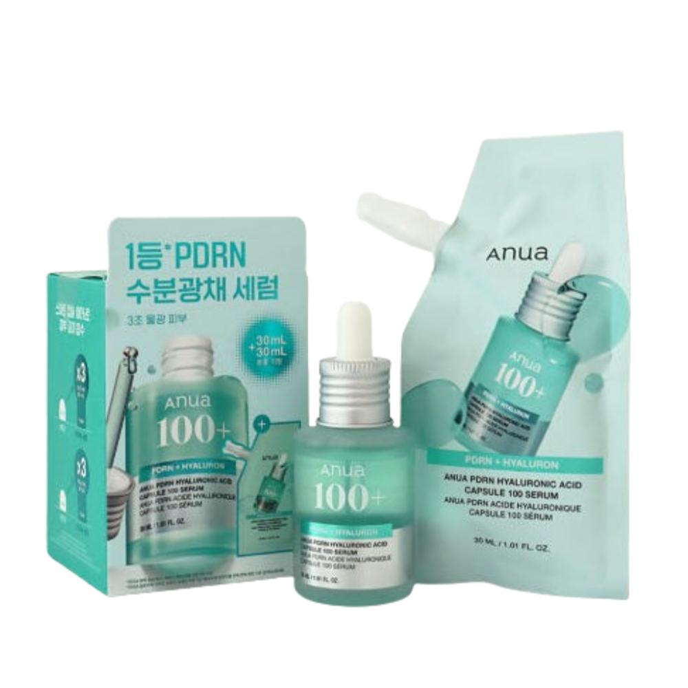 Anua PDRN Hyaluronic Acid Capsule 100 Serum 30ml + Refill 30ml