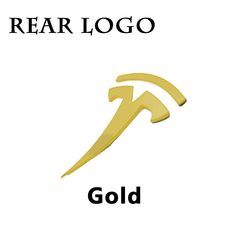 For Tesla Model 3 Model Y Car Logo Badge Car Front Grille Rear Trunk Emblem Head Front Rear Boot Tailgate Sticker Auto Accessory