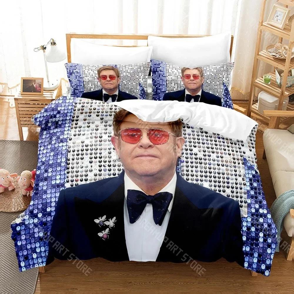 3D Print Elton John Bedding Set Single Twin Full Queen King Size Bed Set Aldult Kid Bedroom Duvetcover Sets