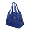 1Pcs Mesh Tote Bag Stylish Mesh Tote Bag Handbag Makeup Pouch Toiletry Bag Swim Storage Bag Suitable For Beach Vacation Cosmetic Bag