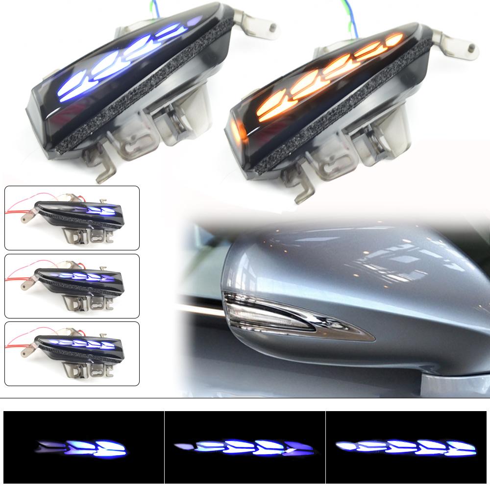 2pcs Dynamic Turn Signal LED Light Side Mirror Indicator For Lexus CT 200h ES 250 300h 350 IS 200t 250 300 350 LS 460