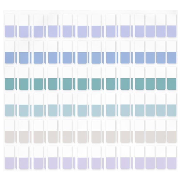 Helle Farbfarbseiten-Index-Aufkleber Klare Seitenmarkierer für Seiten-Lesezeichen Haftnotizen Fahnen, Bunte Index-Tabs Index-Fahnen