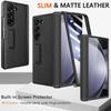NINKI for Samsung Galaxy Z Fold 7 Case with Invisible Kickstand & Hinge Cover,Built In Screen Protector Shockproof PU Leather Slim Galaxy Fold7 Phone