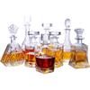500-800Ml Elegant Whisky Wine Bottle Liquor Divider Thick Lead-Free Glass Wine Decanter Art Wine Set Distilled Beverage Pot