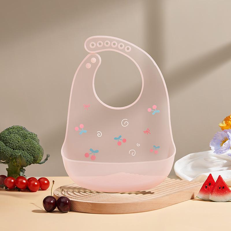 Baby Silicone Bib Waterproof Food Grade Catcher for Infants Toddlers Feeding Easy Clean Soft Adjustable