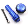 Aluminum Muffler Slider/Exhaust Pipe Slider (Blue) for Suzuki GSX250R DL250 GW250 V-Strom250 and HAYABUSA GSXR1300