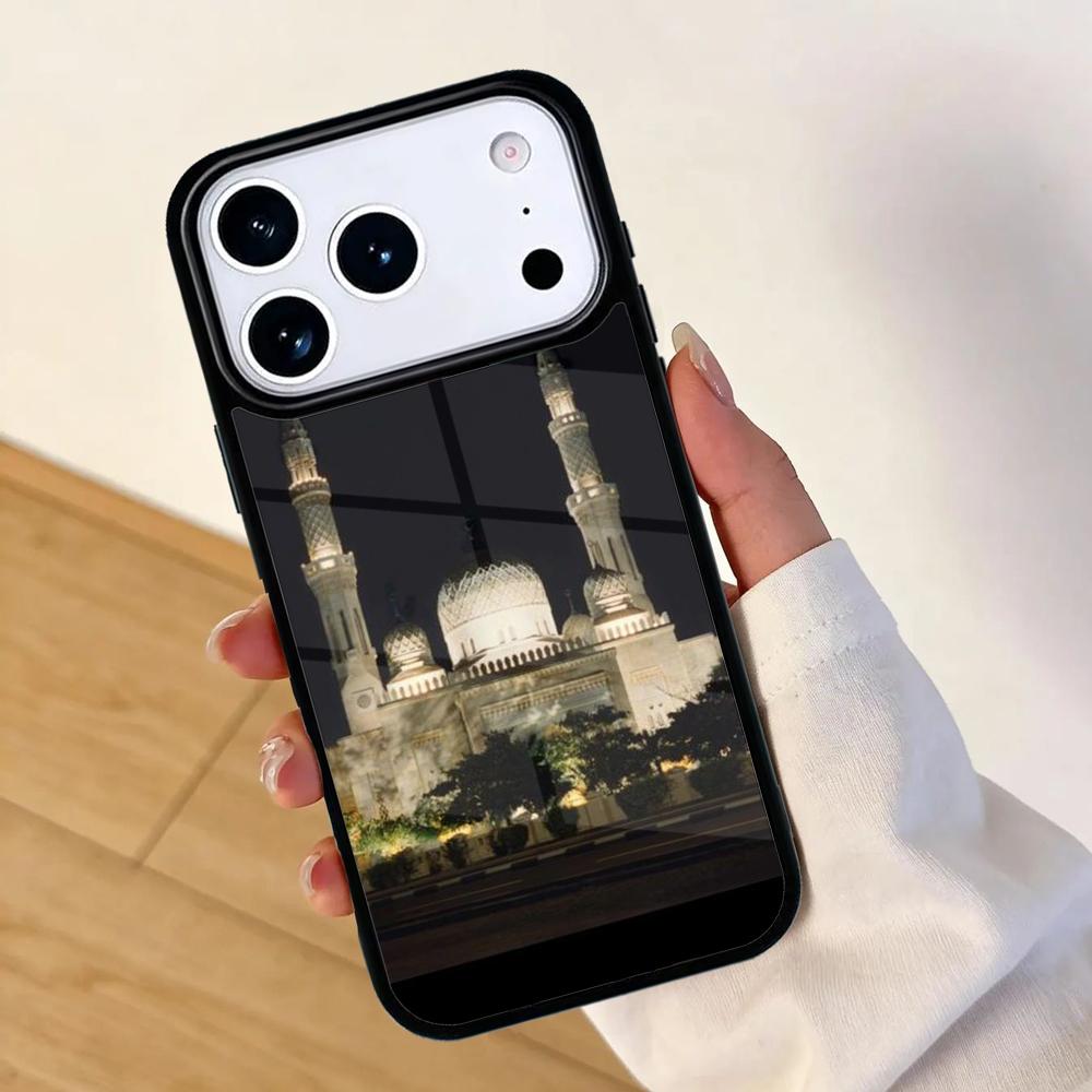 Arabic Muslim mosque building SOFT Mobile Phone Case for IPhone 17 AIR 16pro Max 15 14 13 12 11 Bumper Cover