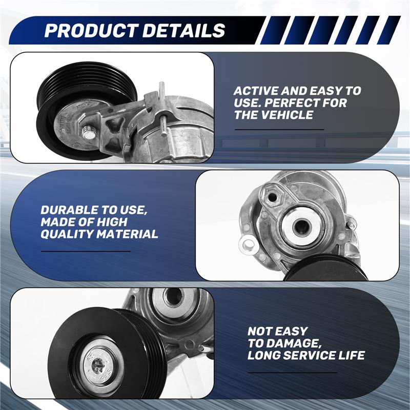 AUTO Automotive Belt Tensioner Pulley For Hyundai Elantra Ix25 Lafesta & Kia K3 Sportage 1.4T 2016-, OEM 25280-03820