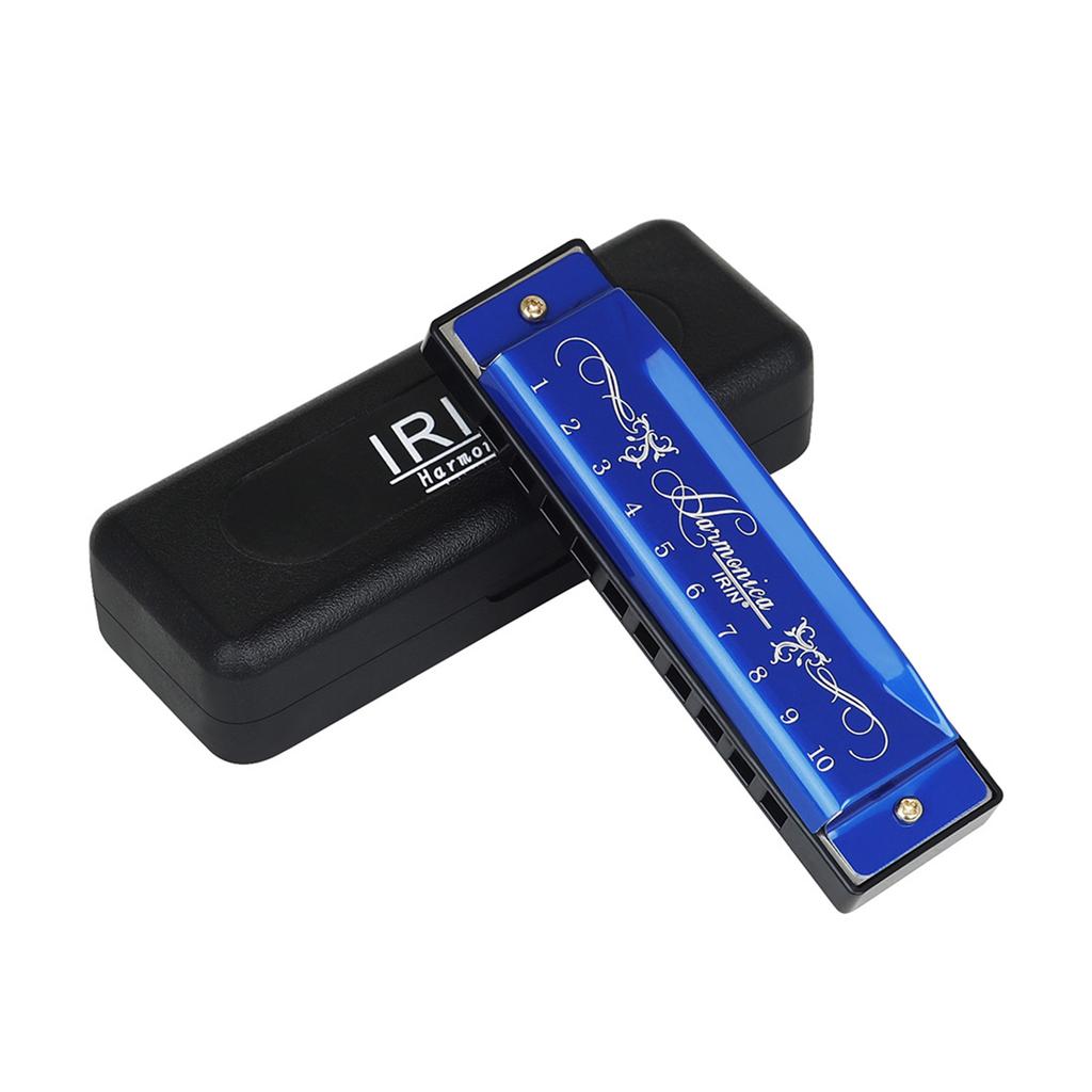 Standard Harmonica Key-of-C, Blues Harps Mouth Organ 10 Holes 20 Tones Harmonica for Beginners and Professionals