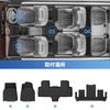 LUCKEASY Right Drive for Tesla Model YL 6seats RHD 2025 2026 Car Floor Mats Cargo Liner Trunk Pad TPE 3D Waterproof Accessories